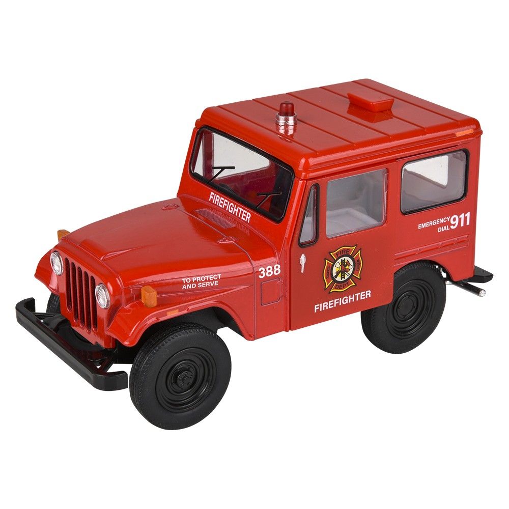 72 pieces 5" DiE-Cast Pull Back 1971 Jeep DJ-5b Police/firefighter - Car, Planes, Trains & Bikes