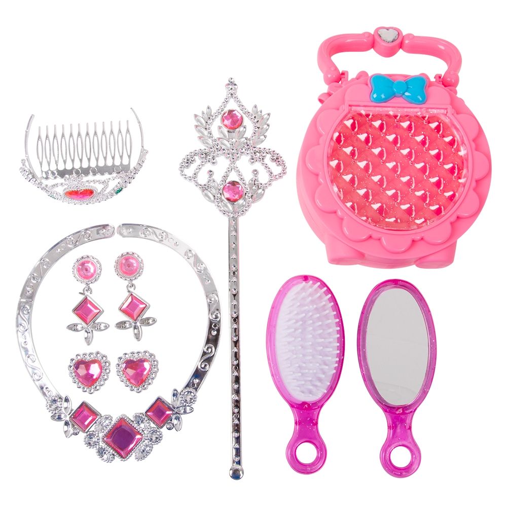 12 pieces Pretend Play Princess Jewelry & Accessory Set - Girls Toy Sets