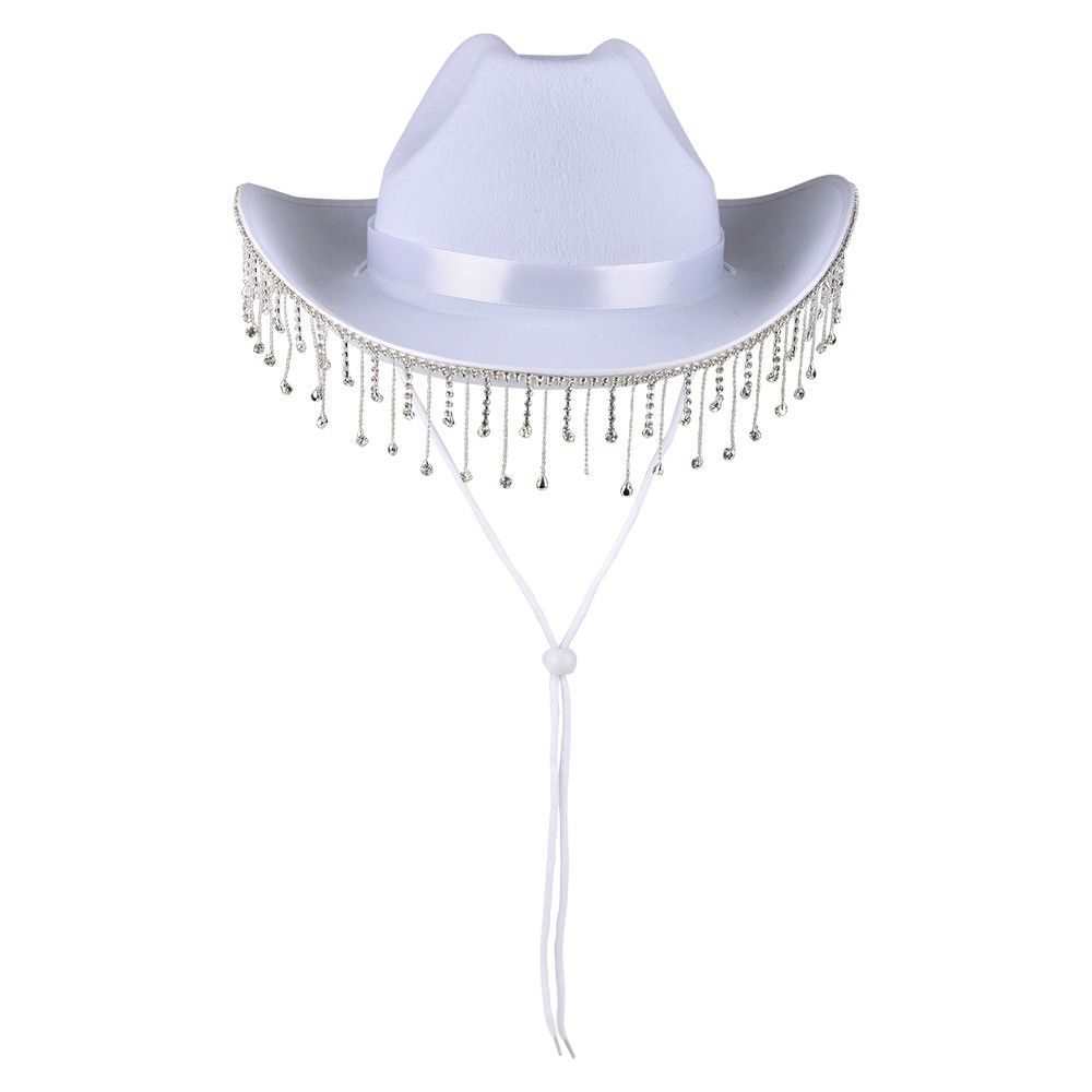 48 pieces Cowgirl Diamond Tinsel Hat - Cowboy & Boonie Hat
