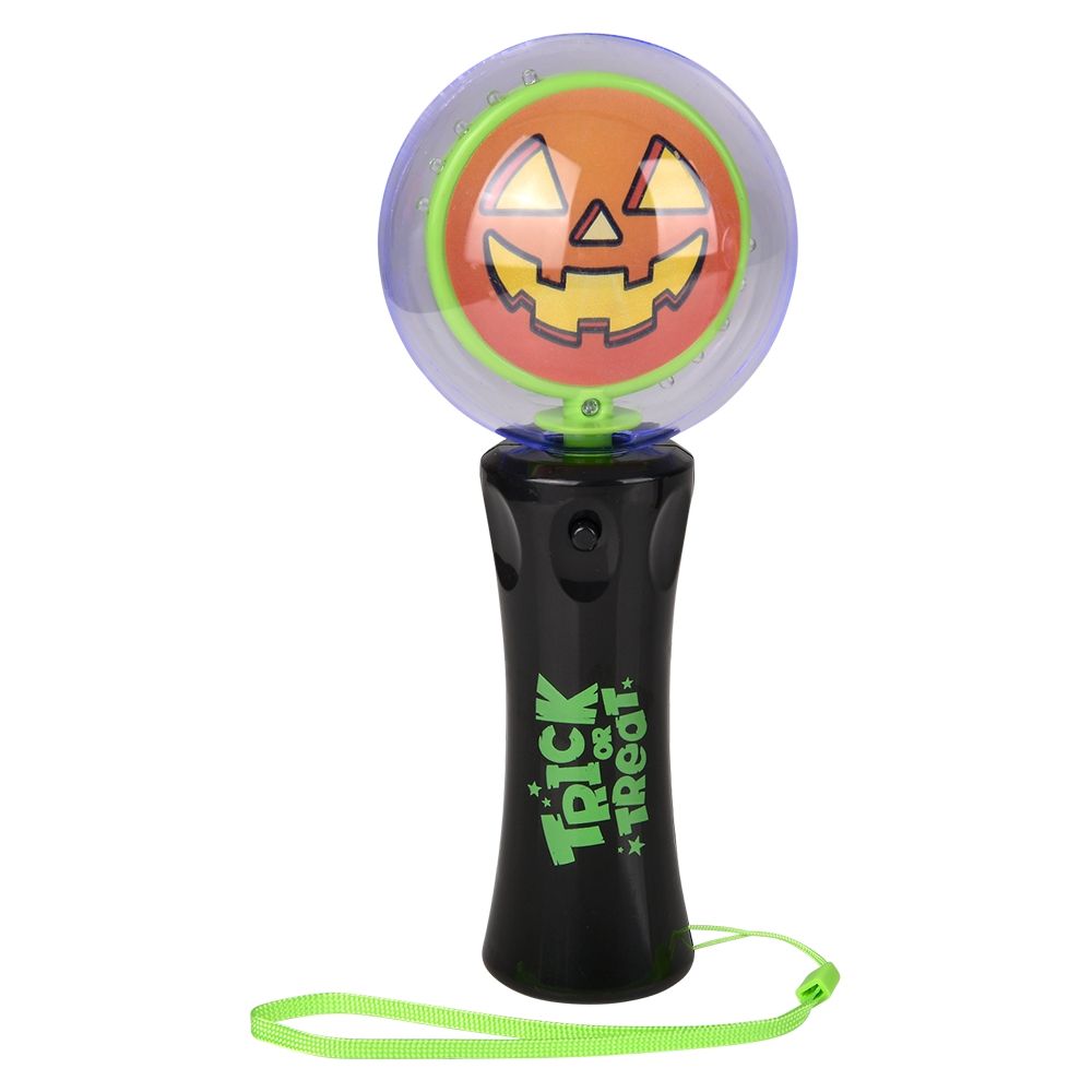 96 Wholesale 7.25-inch LighT-Up Halloween Magic Ball Wand