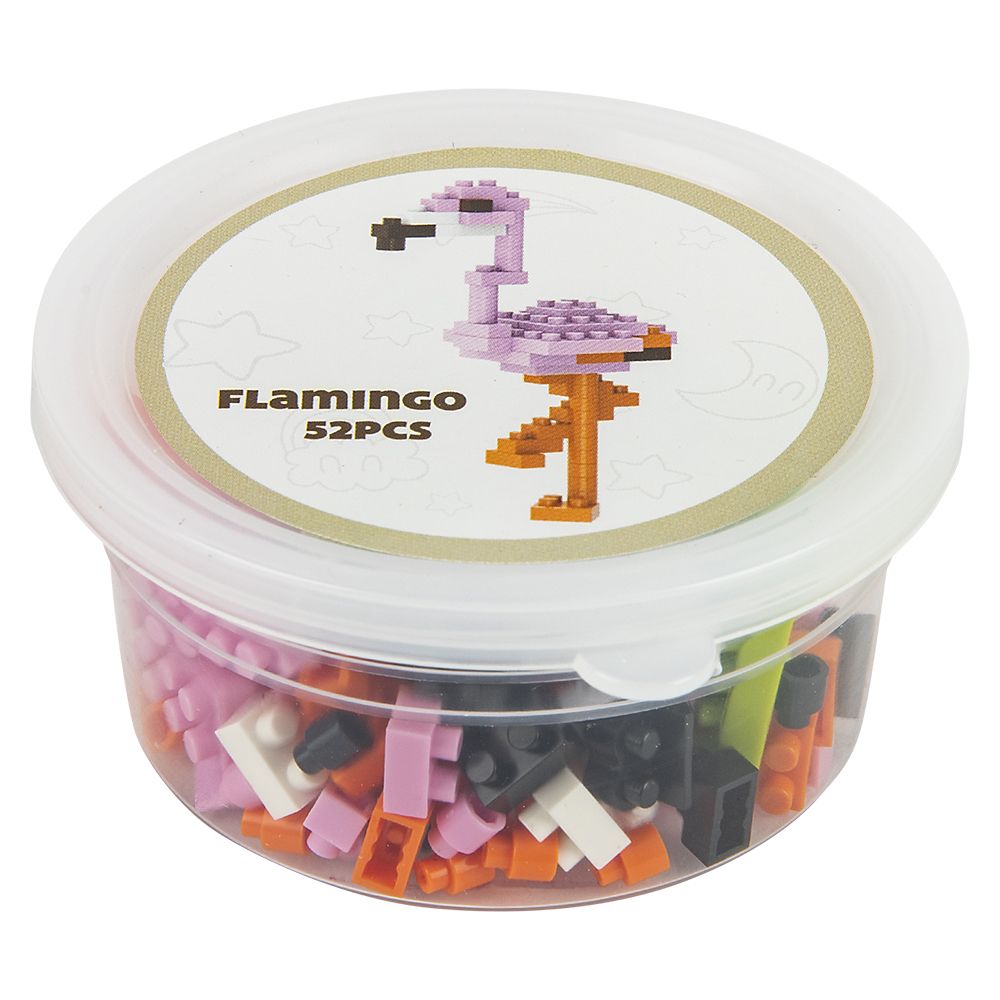 60 pieces Mini Blocks Flamingo - Puzzles