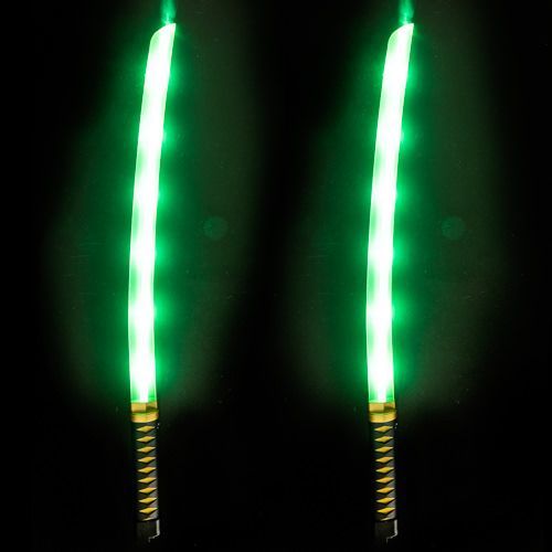 48 Wholesale Light Up Led Double Sided Ninja Sword With Sound