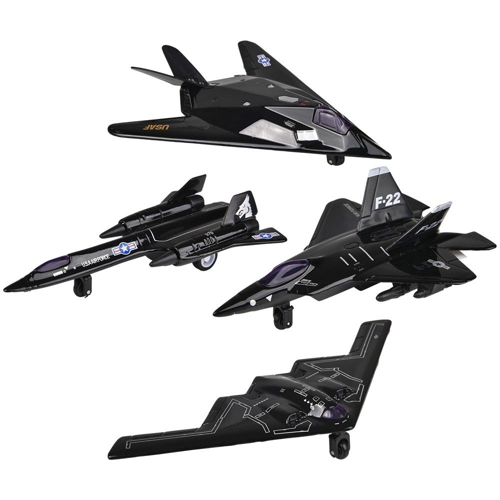 144 pieces 5" DiE-Cast Pullback Stealth Bomber - Car, Planes, Trains & Bikes