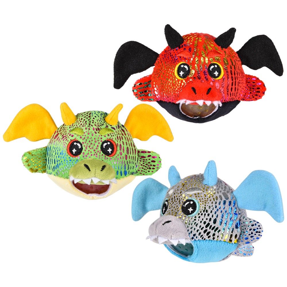 72 pieces 3" Dragon Squeezy Bead Plush - Plush Toys