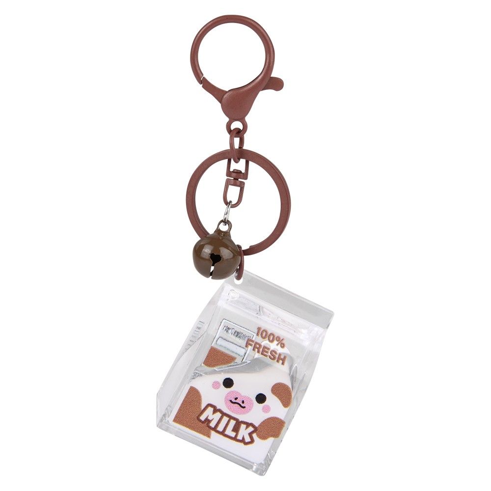 288 pieces 2" Kawaii Animal Milk Carton Liquid Clip on - Key Chains