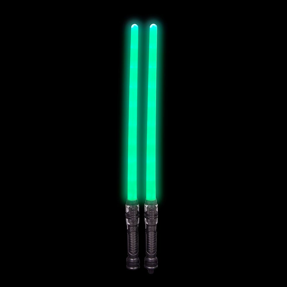 60 Wholesale 51.5-inch Super Bright Green LighT-Up Double Sword