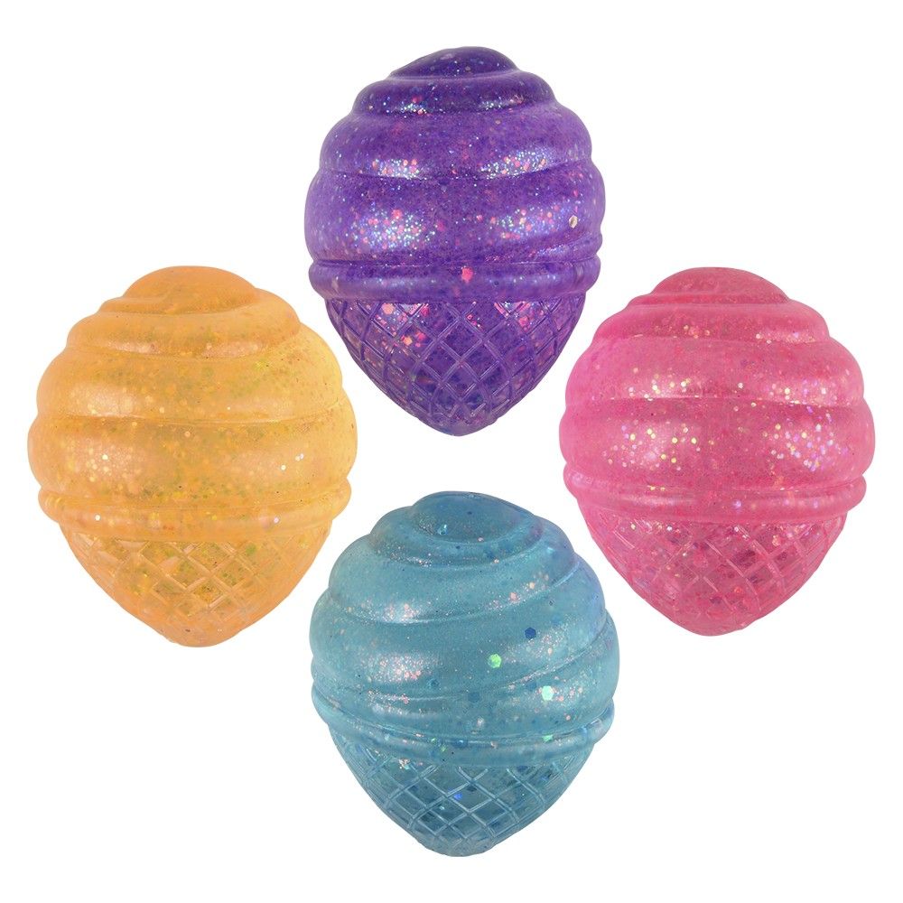 48 pieces 3.5" Squeezy Sugar Ice Cream Cone - Slime & Squishees