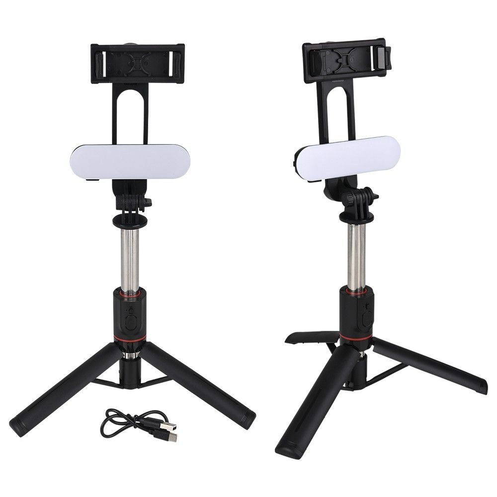 24 pieces Mobile Phone Tripod Stick With Fill Light - Tripods and Phone Holders