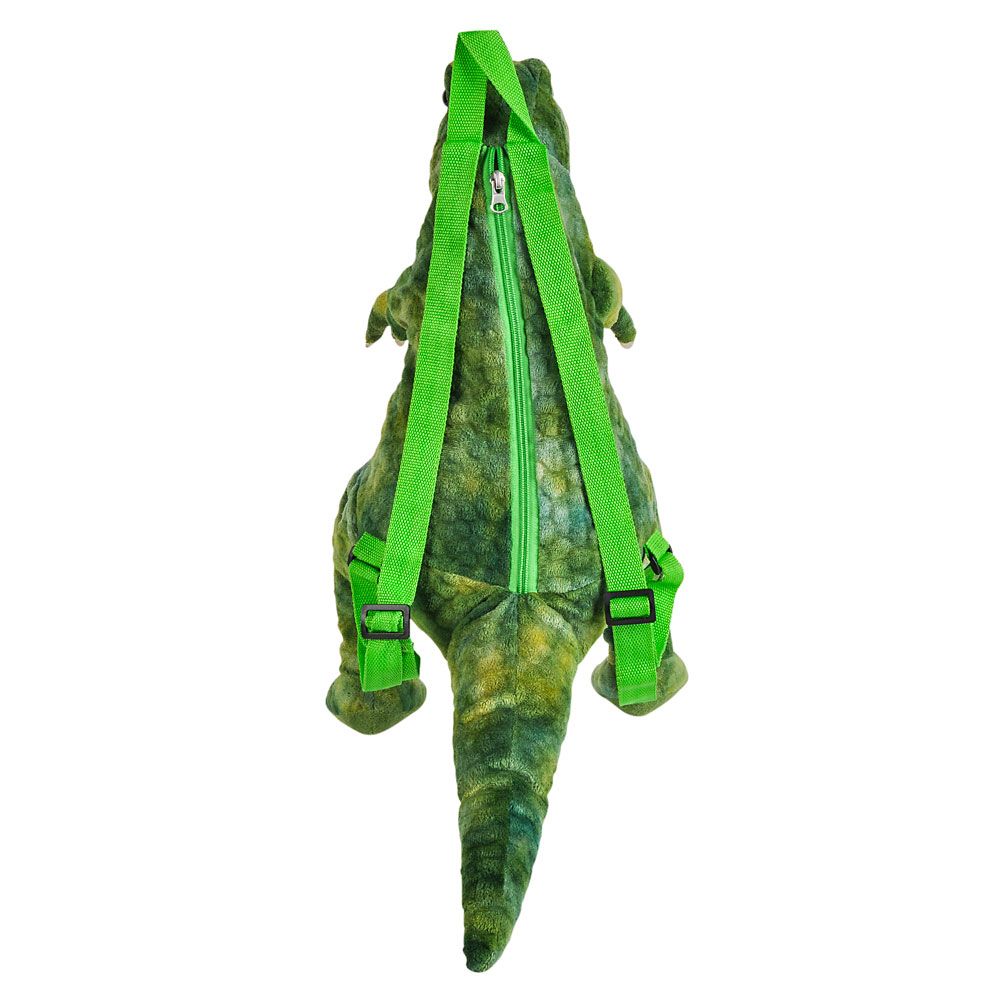 12 pieces 20" Green T-Rex Backpack - Plush Toys