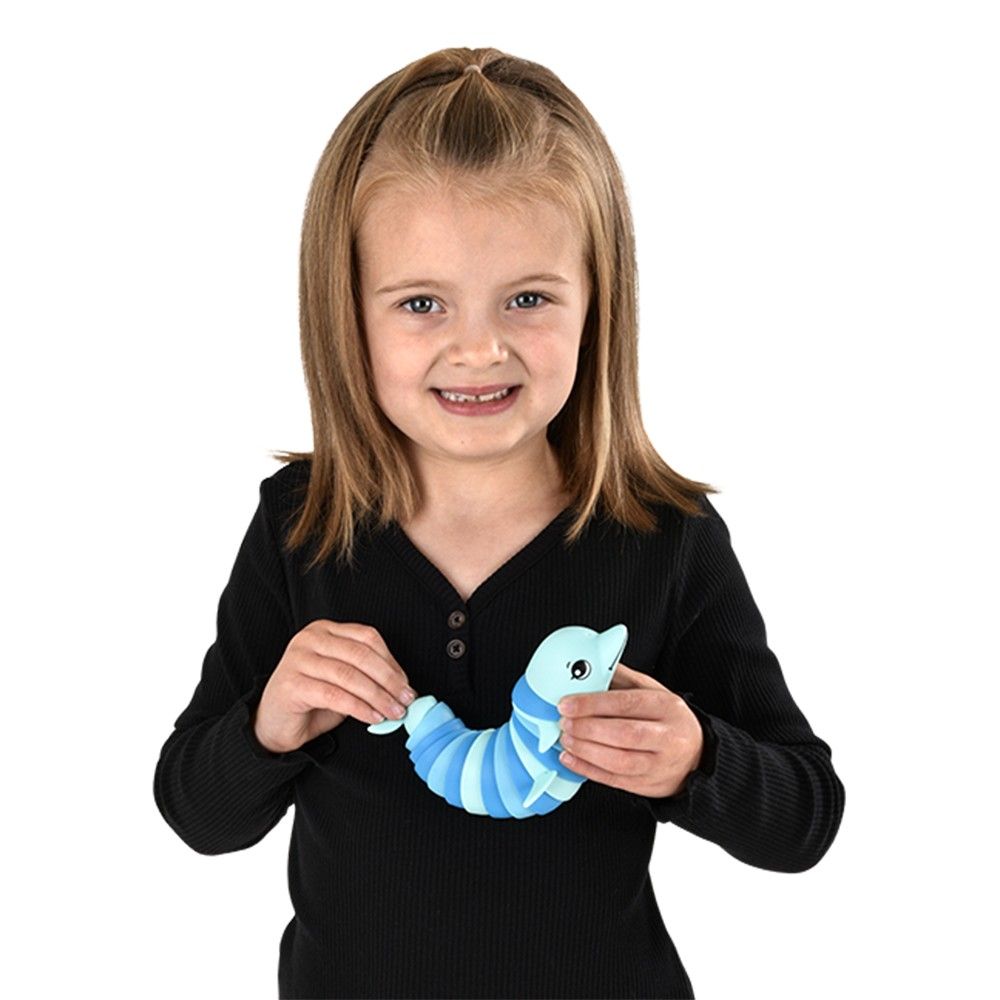 72 pieces 7.5" Sensory Wiggle Dolphin - Magic & Joke Toys