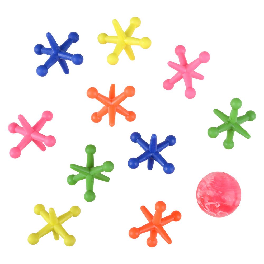 144 pieces Big Neon Jacks Set 1.75" - Store