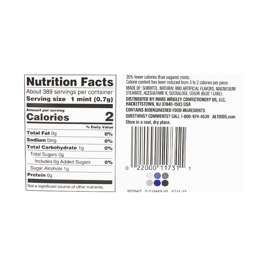 32 Wholesale Altoids Arctic Peppermint Curiously Cools Sugar Free Mints - 1.2 oz.