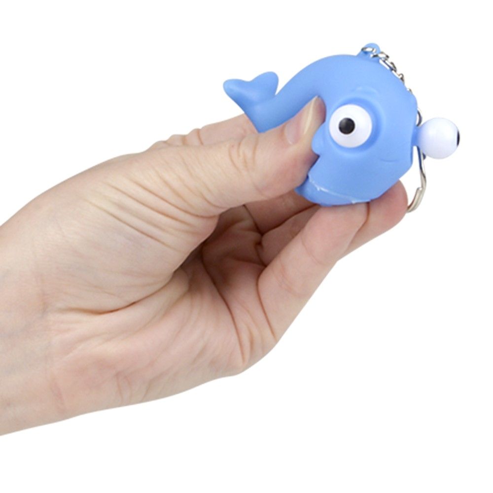 288 pieces 2" Squeeze Animal Popping Eye Keychain - Key Chains