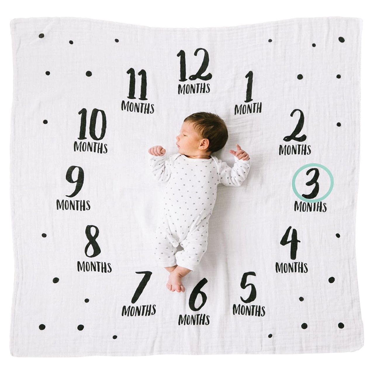 12 pieces Watch Me Grow Baby Blanket - Baby Accessories