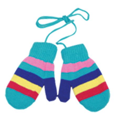 12 Wholesale Kids Knit Mittens Assorted