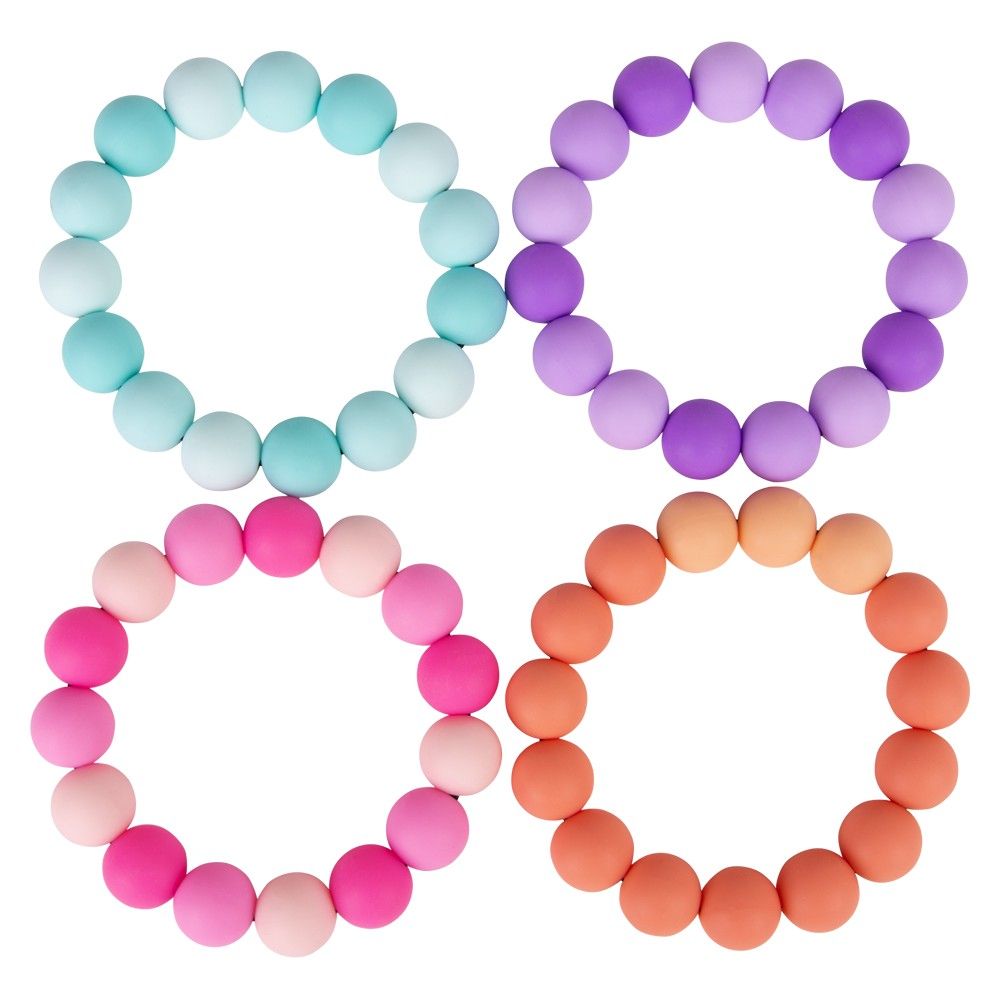 144 pieces Silicone Bead Bracelet - Bracelets