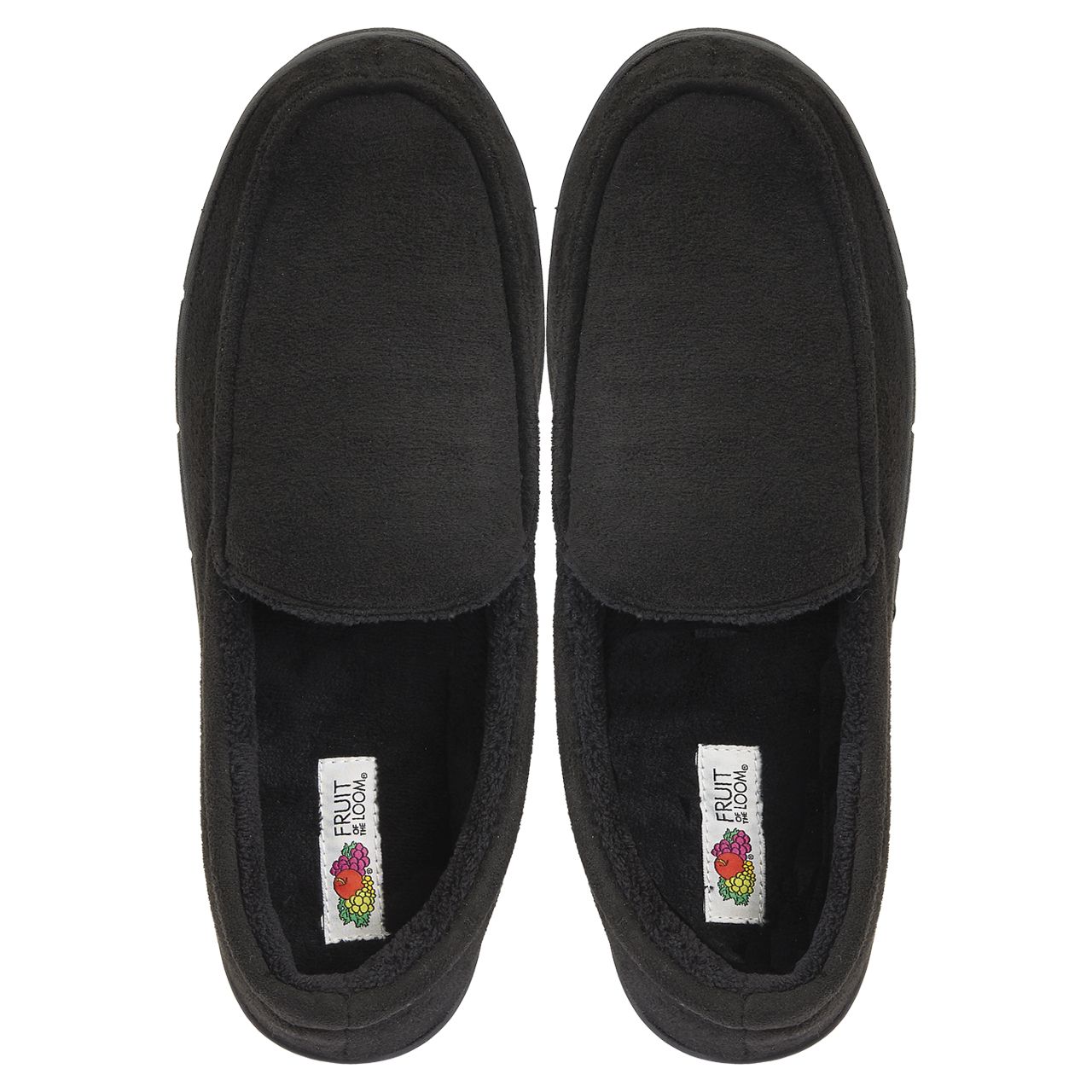 12 pieces Fruit Of The Loom Mens Microsuede Memory Foam Slippers - Store