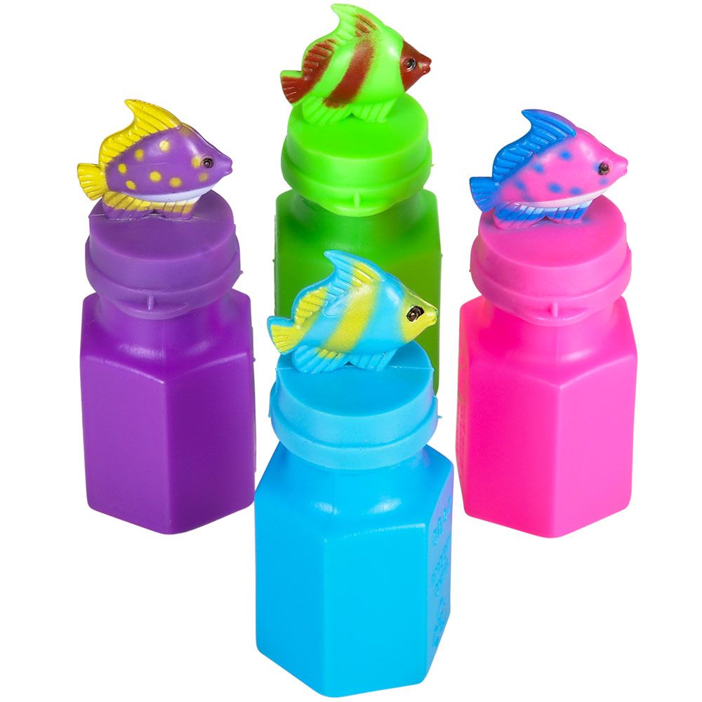 288 pieces Mini Tropical Fish Bubble Bottle 0.6oz 3" - Bubbles