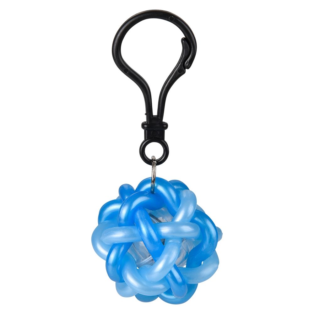 288 pieces 1.5 inch LighT-Up Loop Ball Backpack Clip 24ct - Key Chains