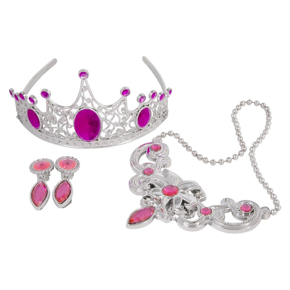 24 Pieces Pretend Play Princess Tiara Jewelry Assortment - Girls Toy Sets