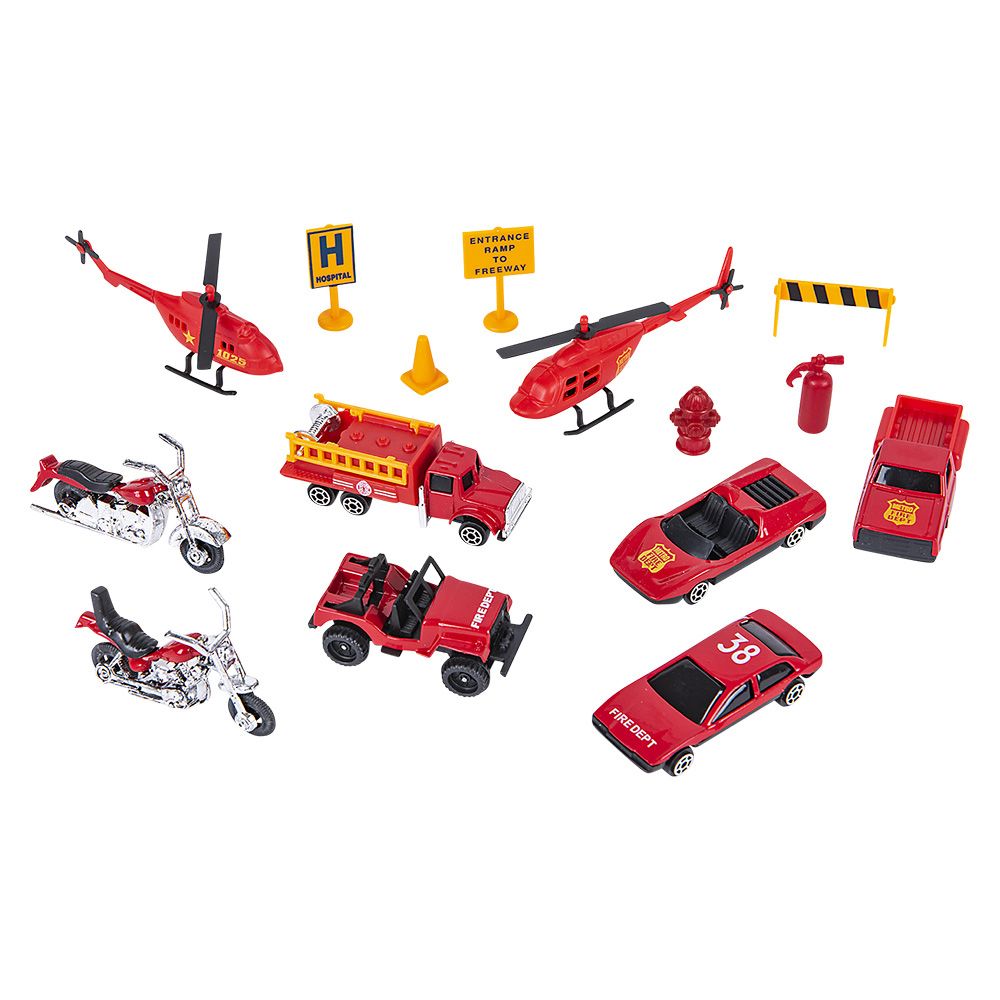 48 pieces of DiE-Cast Fire Team 15pc Set