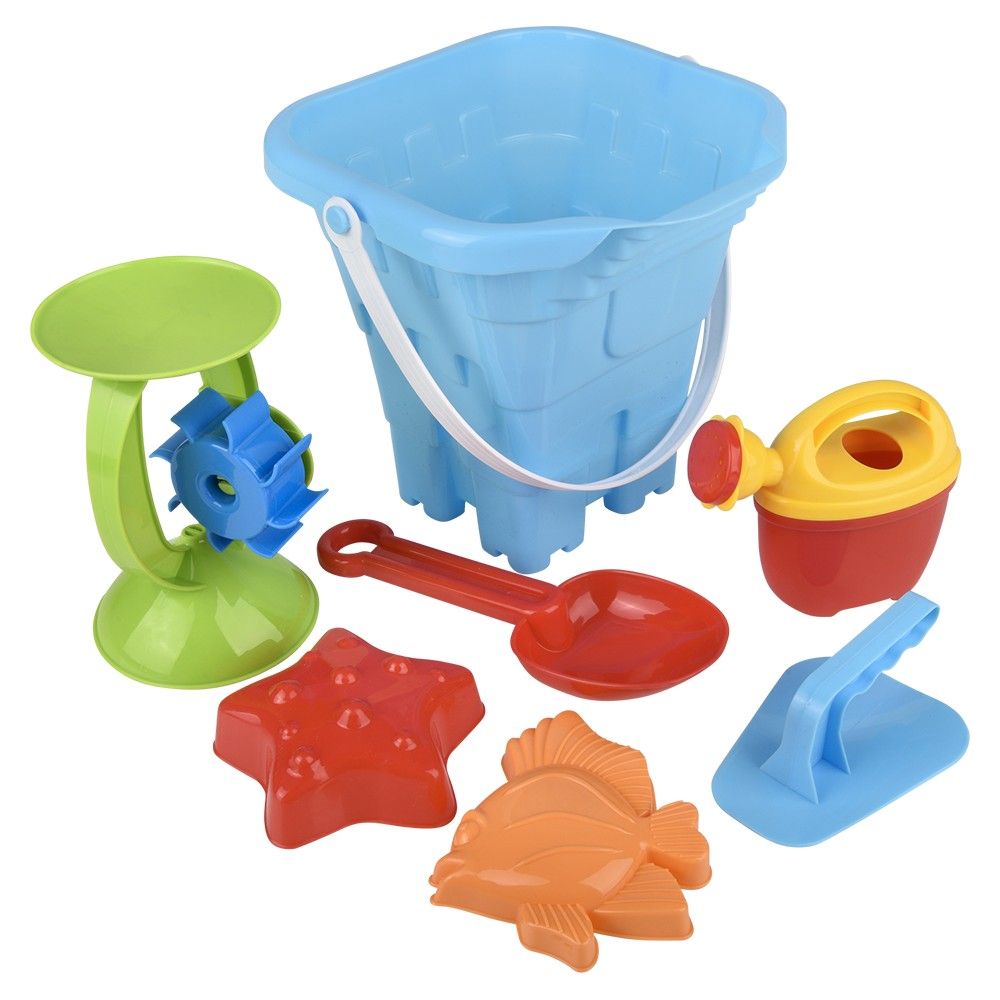 6 pieces Bucket And 6pc Sand Toys - Beach Toys