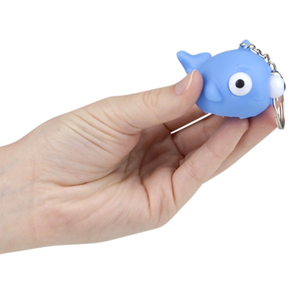 288 pieces 2" Squeeze Animal Popping Eye Keychain - Key Chains