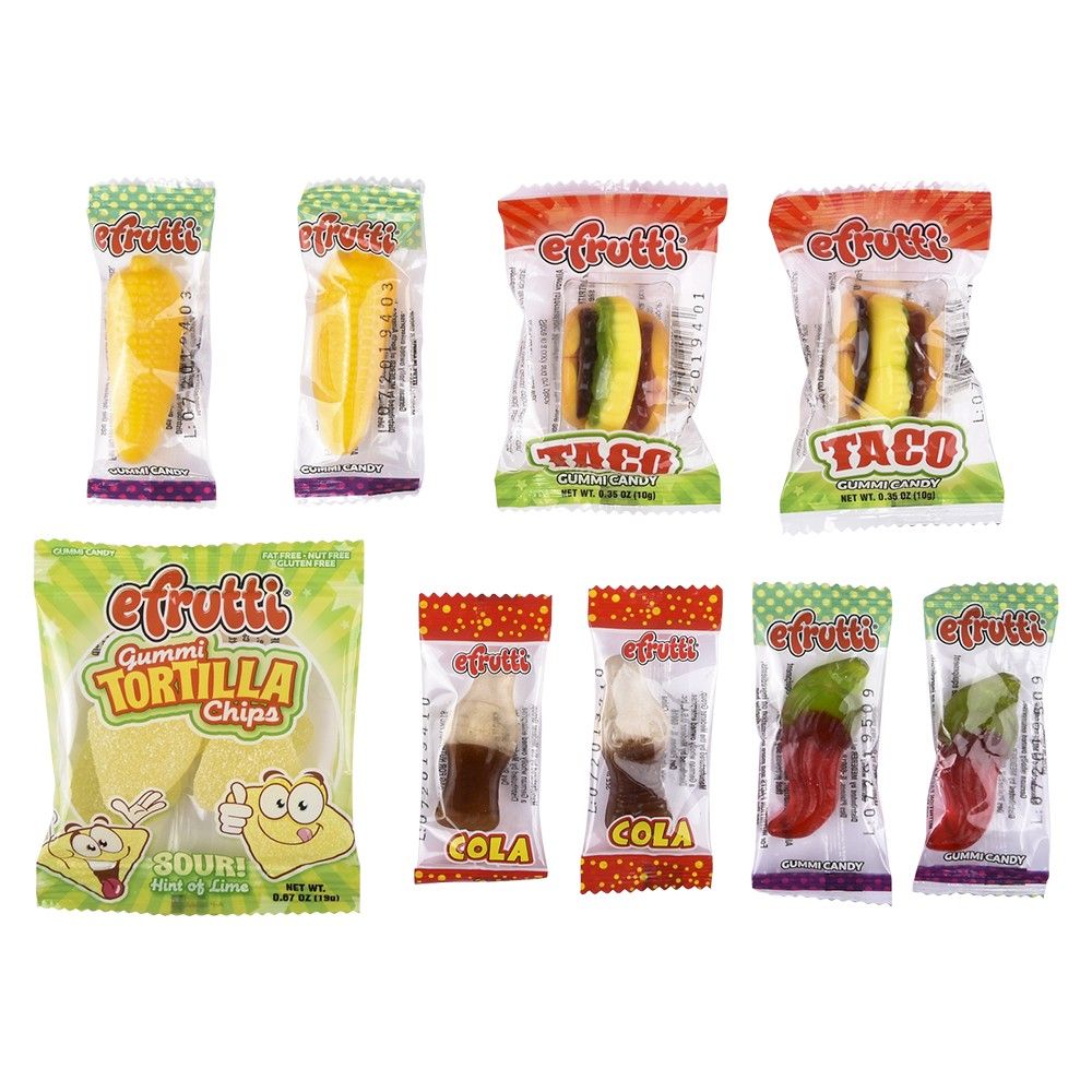 12 pieces Efrutti Gummi Taco Twosday 2.7oz - Food & Beverage
