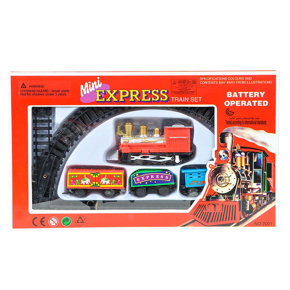 24 pieces Mini Express Train Set 6" X 11" - Car, Planes, Trains & Bikes
