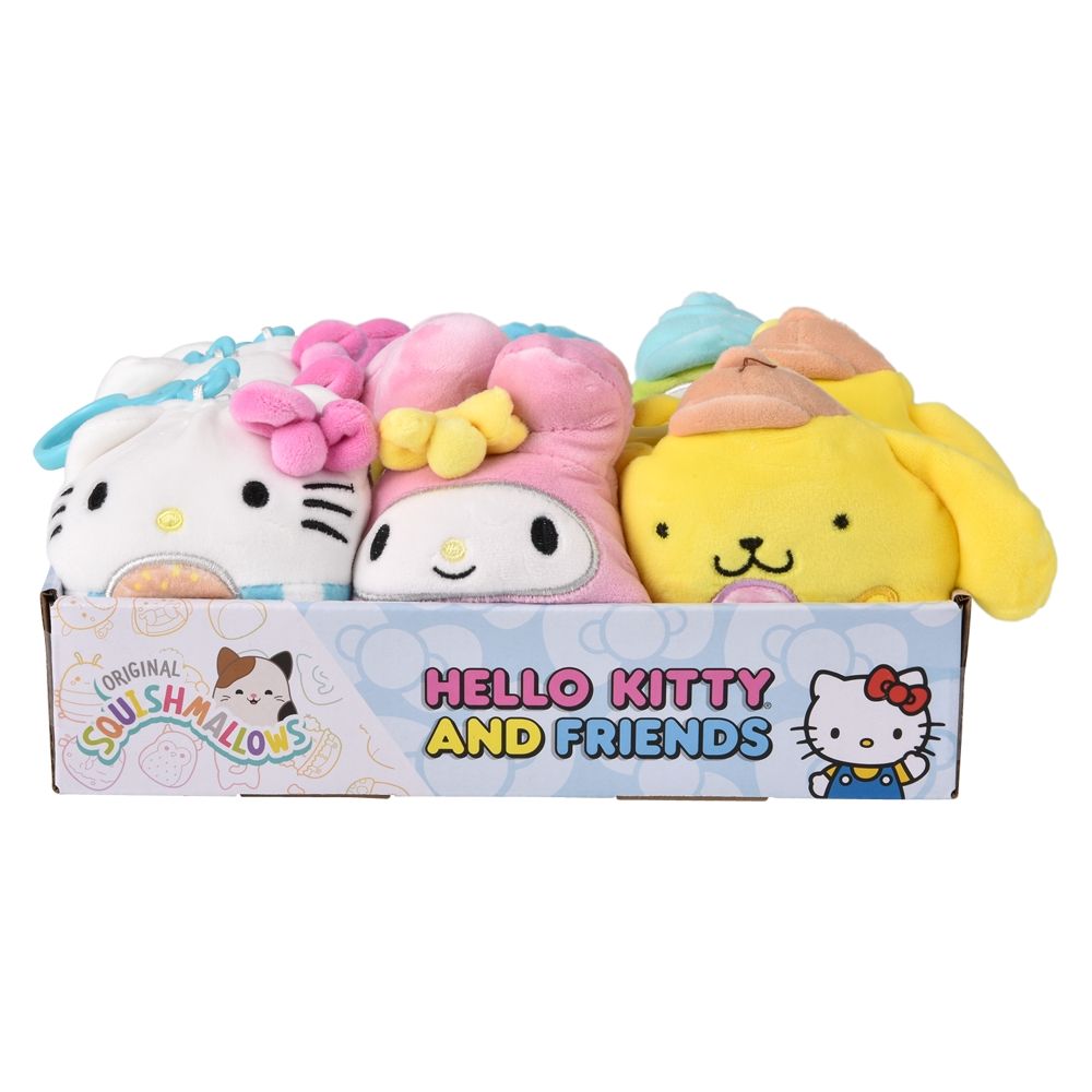 24 Wholesale 3.5" Squishmallows Hello Kitty & Friends Plush Asst