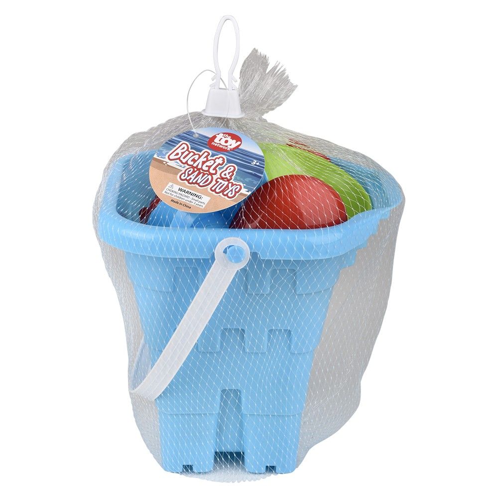 6 pieces Bucket And 6pc Sand Toys - Beach Toys