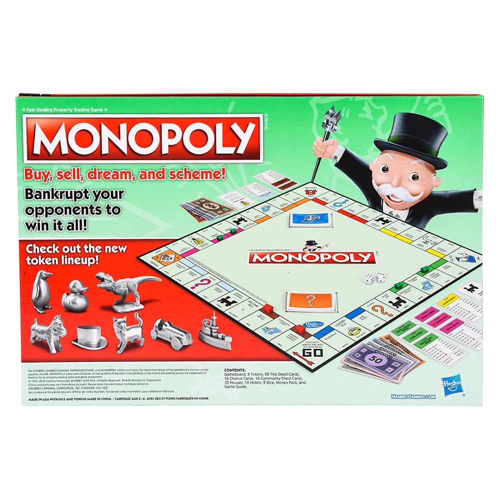 6 pieces Hasbro Monopoly Classic Board Game - Store