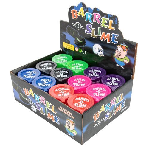 6 Wholesale Colored Barrel Oil Slime Pack Of 12