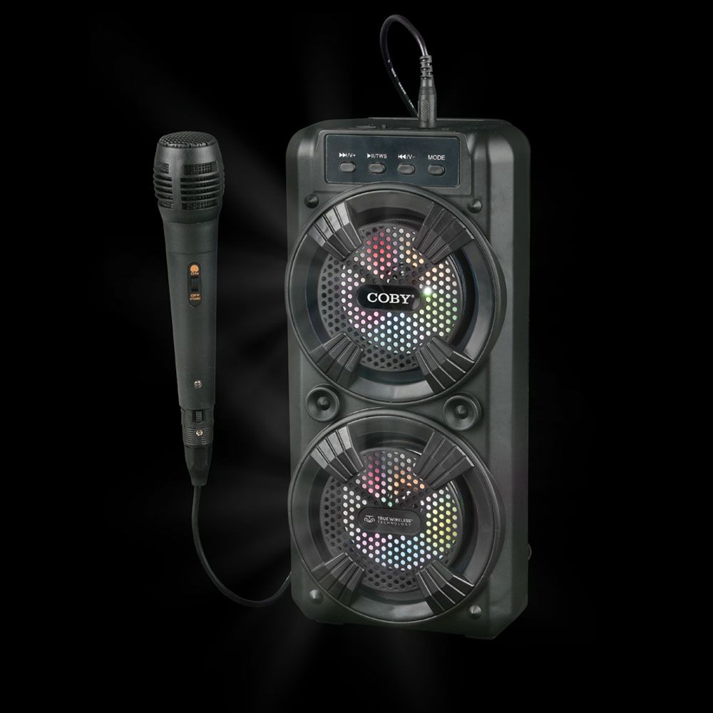 8 pieces Coby Fiesta Wireless Party Speaker With Mic - Speakers and Microphones