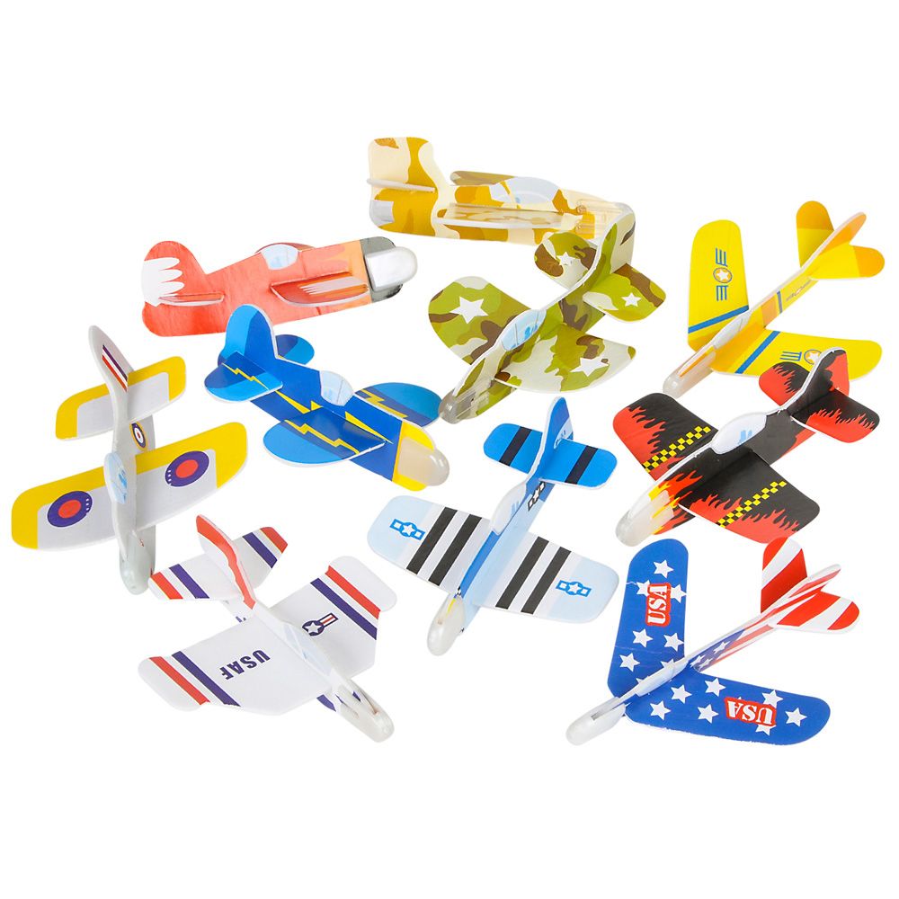 1728 pieces 4" Mini Glider Assortment (72pcs/unit) - Car, Planes, Trains & Bikes