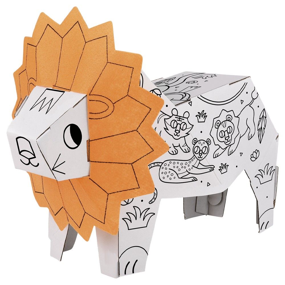 12 pieces Doodle Construct Lion - Coloring & Activity Books