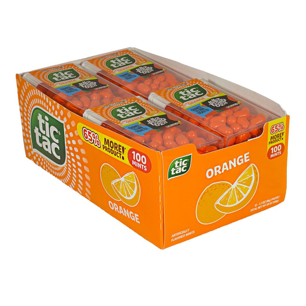 36 Wholesale Tic Tac Orange Breath Mints - 1.7 Oz.