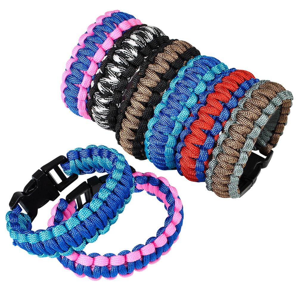 288 pieces TwO-Tone Paracord Buckle Bracelet 9" - Bracelets