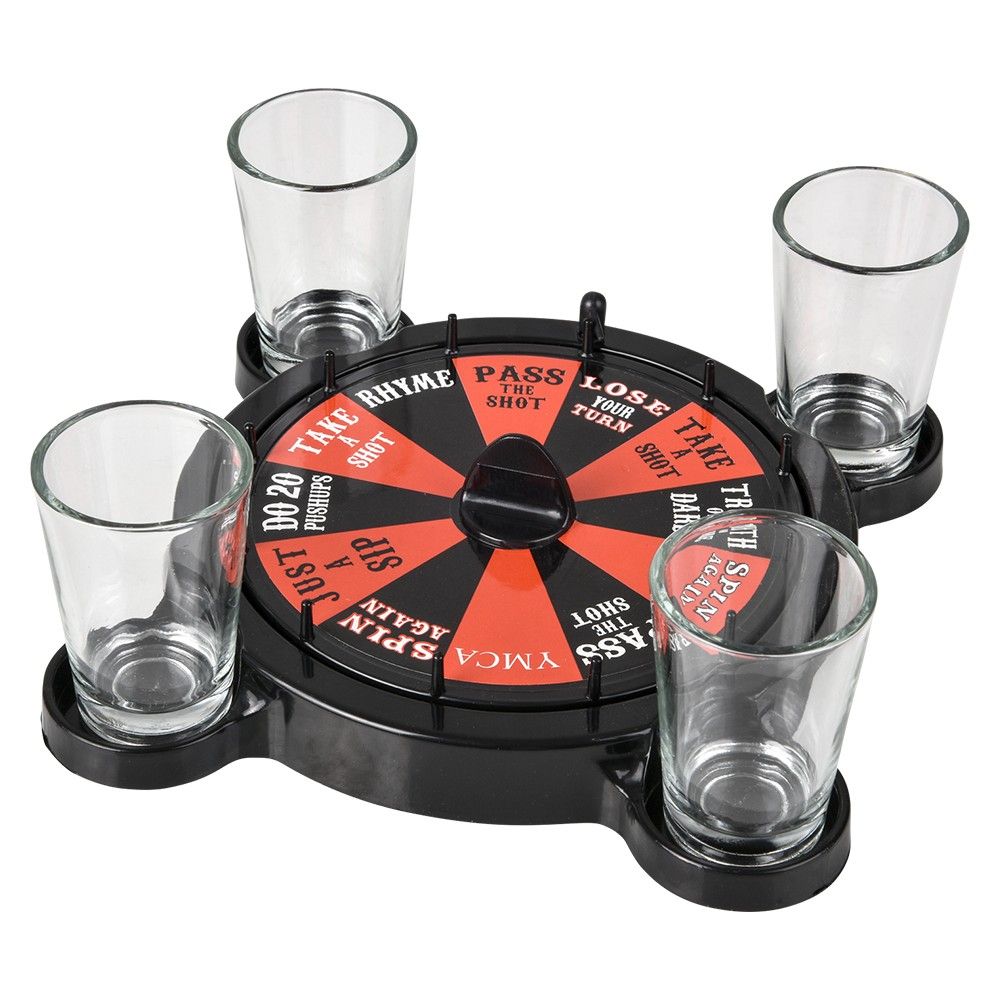 12 pieces 6.5 Inch Spinning Drinking Game - Party Novelties