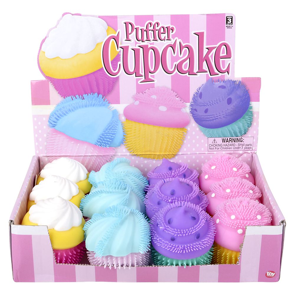144 pieces 3.5" Puffer Cupcake - Slime & Squishees