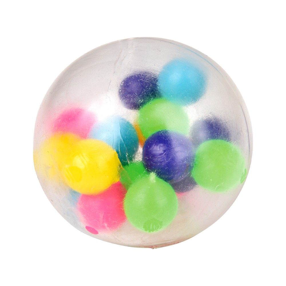 72 pieces 2.33" Squeezy Molecule Ball 3pc Set - Slime & Squishees