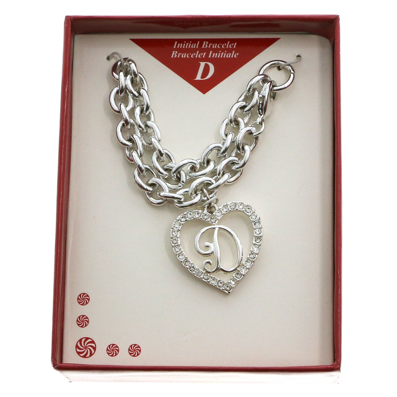 60 Wholesale Initial Bracelet D
