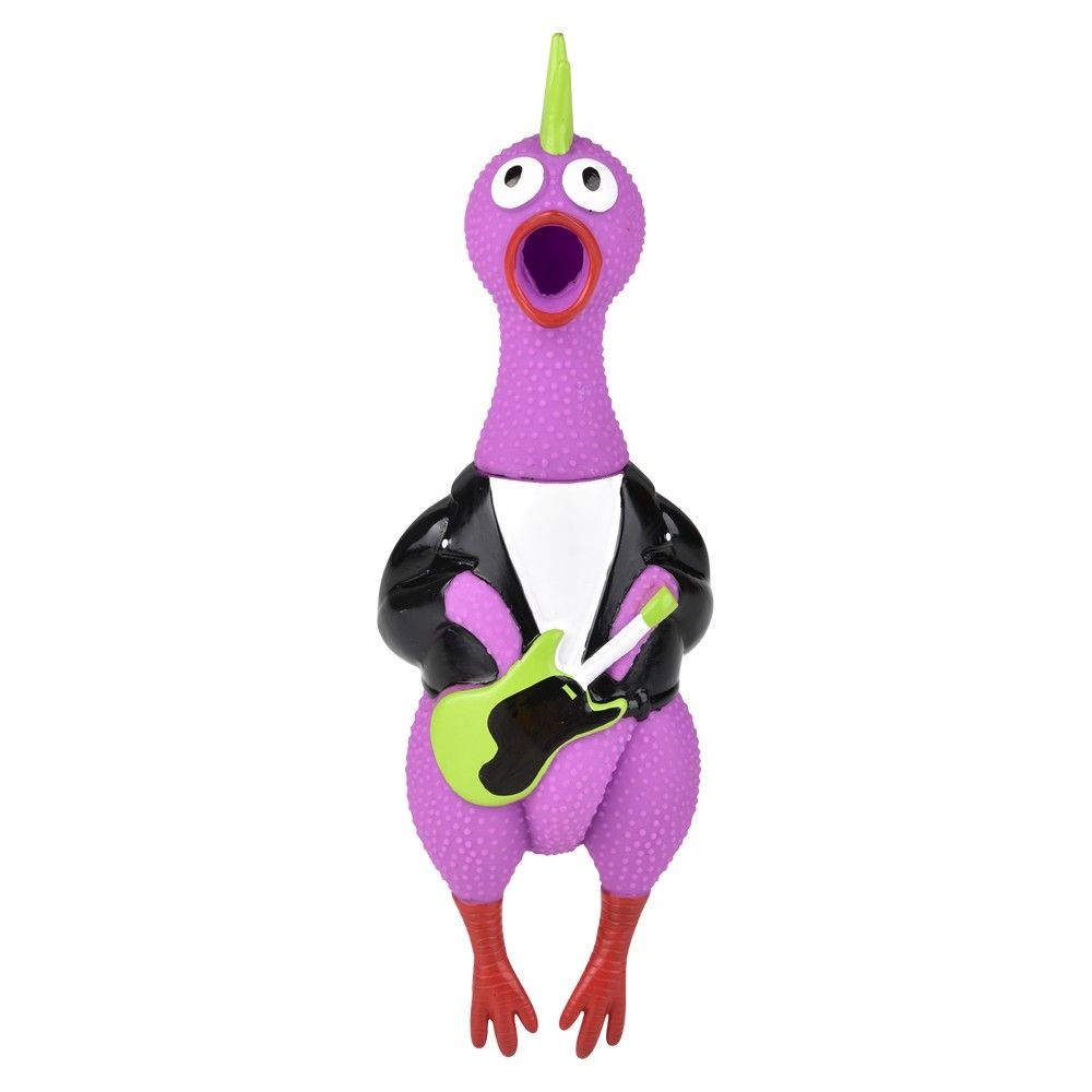 60 pieces Big Rubber Chicken Collectible Mix 9.5 inch 60ct - Bulk Novelty Prizes