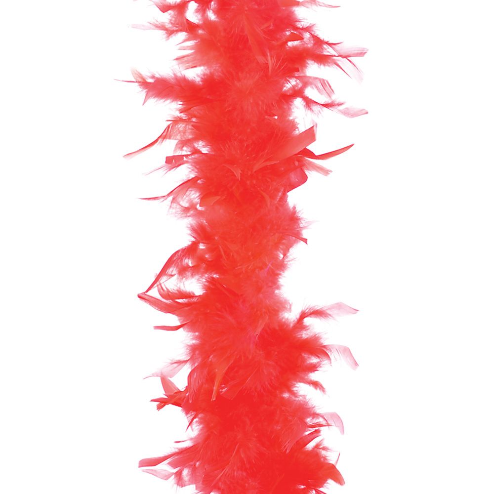 48 pieces 6' 60g Red Boa - Costumes & Accessories