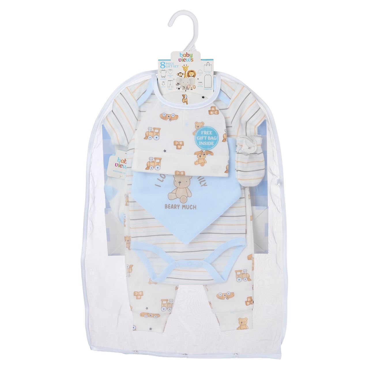 48 pieces 8-Piece Hanging Gift Set - I Love My Family Beary Much - Baby Apparel