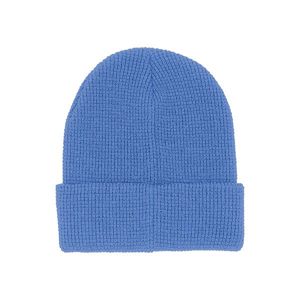 24 pieces Waffle Knit Cuff Beanie SKY.BLUE - Winter Beanie Hats