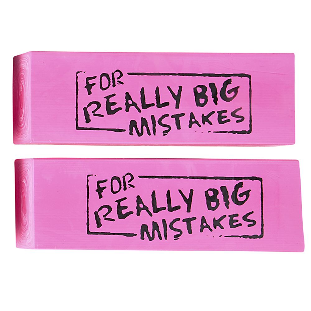 48 Wholesale Jumbo Big Mistake Wedge Eraser
