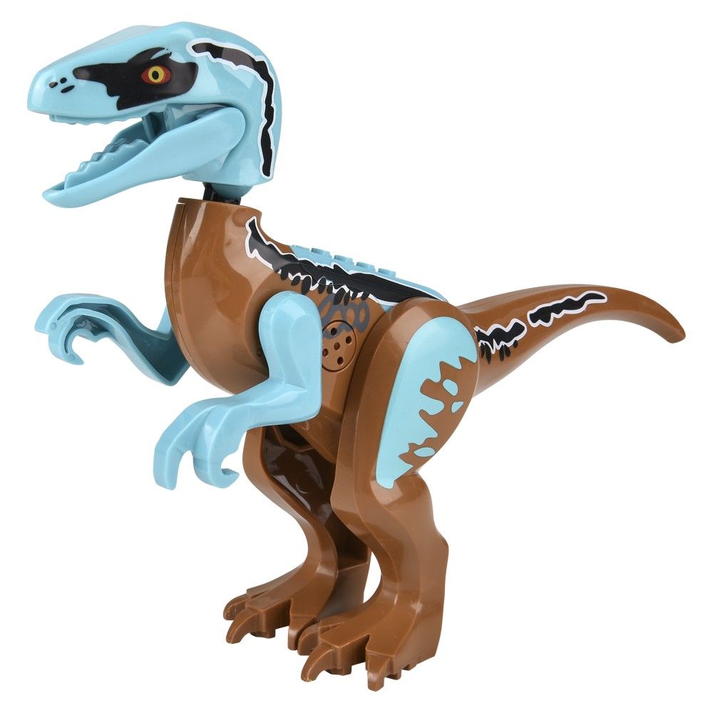 12 pieces Velociraptor Roaring Dinosaur Block Figure - Animal & Reptiles