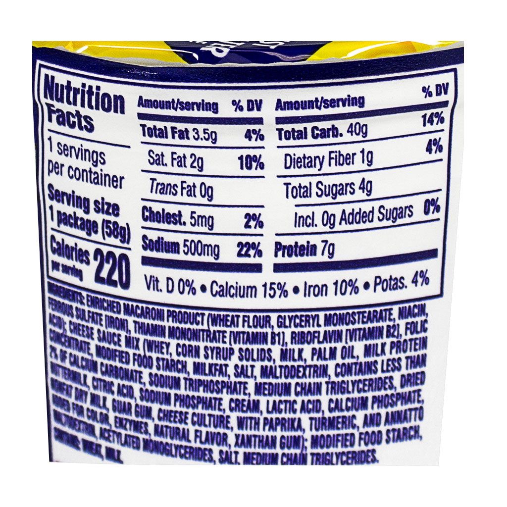 12 Wholesale Kraft Macaroni & Cheese Cup - 2.05 Oz.