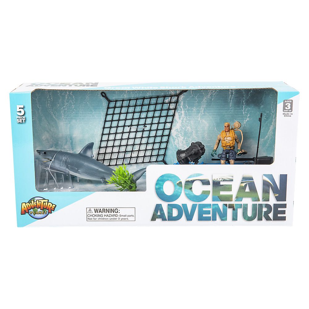 10 pieces Great White Shark Adventure Set - Animal & Reptiles